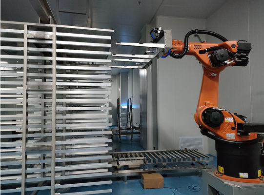 KUKA KR60-3 Ρομπότ Παλλέτισης Κυτταρικού Εργοστασίου Ρομποτικής Έξι Άξονων Βιομηχανικό Ρομπότ